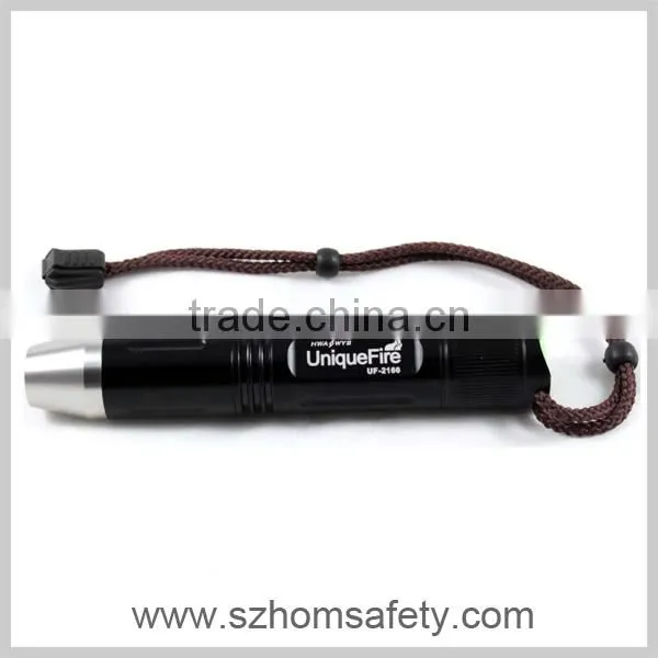 3w CreeX-E Q5 led Jade appraisal yellow light rechargeable with2*18650 flashlight