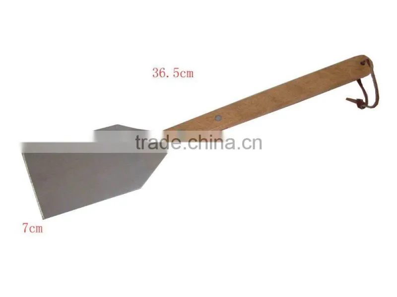LFGB Wooden Handle Stainless Steel Turner