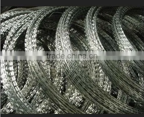 Barbed razor wire mesh/Concertina barbed iron wire