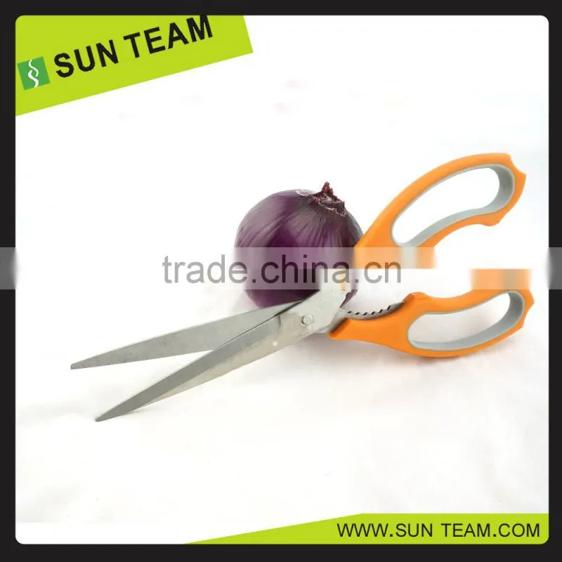 SK058 10-1/2" professional Stainless Steel bulk kitchen scissors with bottle opener