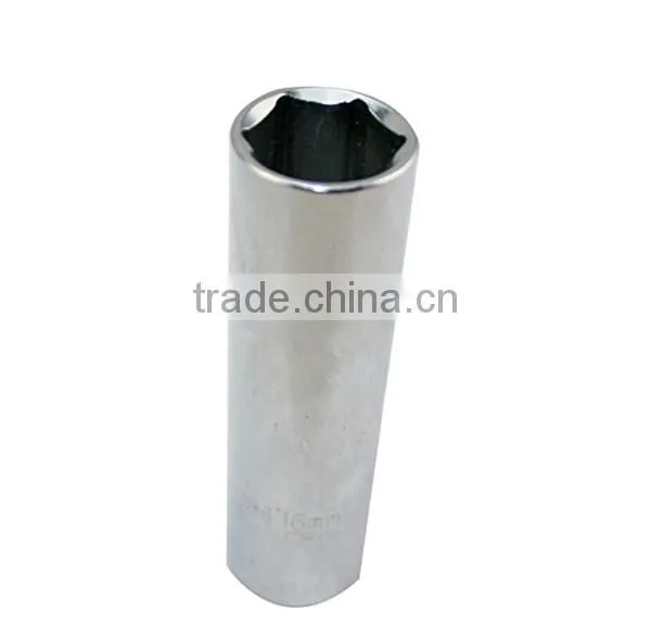 Professional 12.5mm Metric Hexagonal Deep Sockets with Mirror Surface