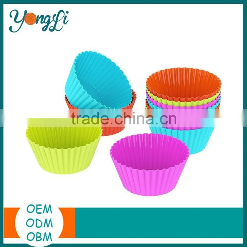 BPA Free Teacups Bakeware for Baking Muffins Silicone Cake Mould