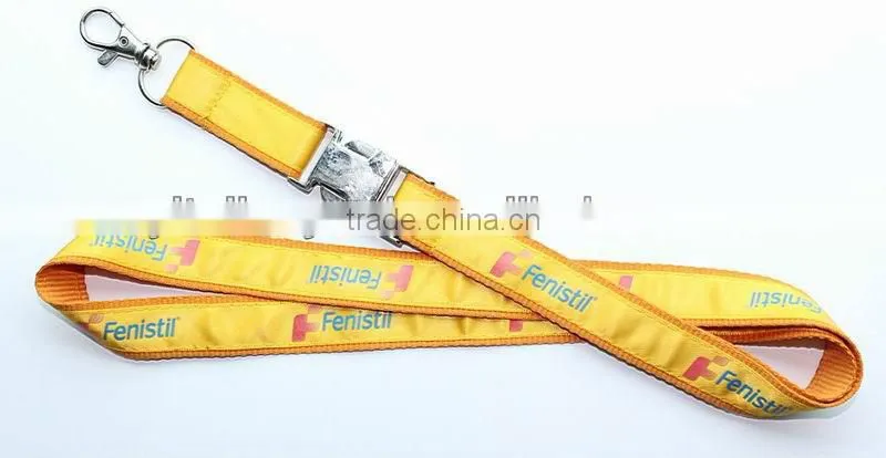 Medal ribbon lanyard with screen imprinting logo