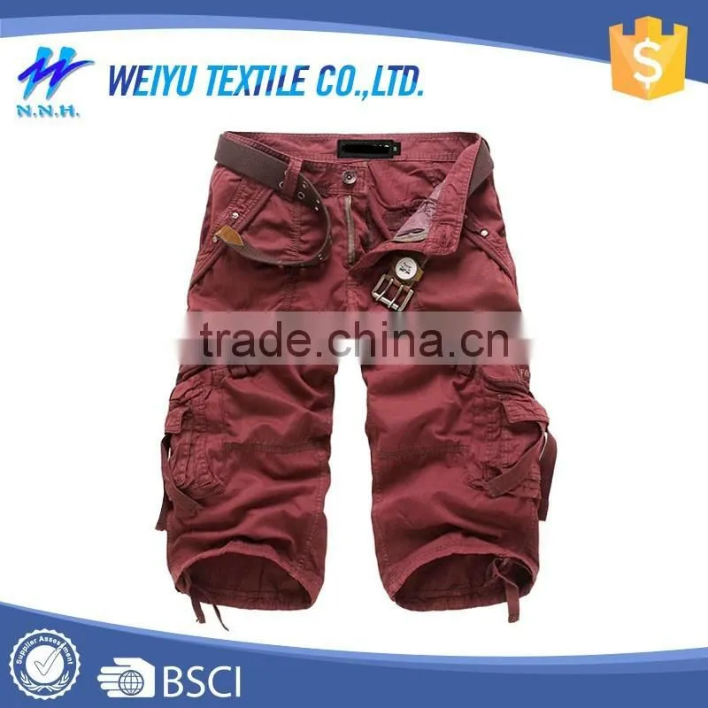 Custom made adults ankle tied mens cargo shorts pants