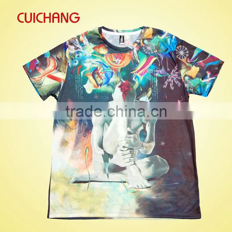 blank sublimation t-shirt,sublimation color t-shirt,plain sublimation polyester t-shirt
