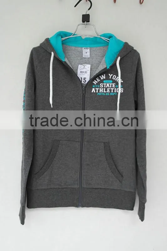 Women's hoody zipper-up jacket,Sport Jacket with hoodies,fleece jacket/sweater,crack print jacket