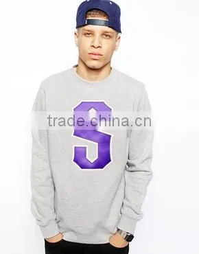 Plain custom fashion crewneck sweatshirt