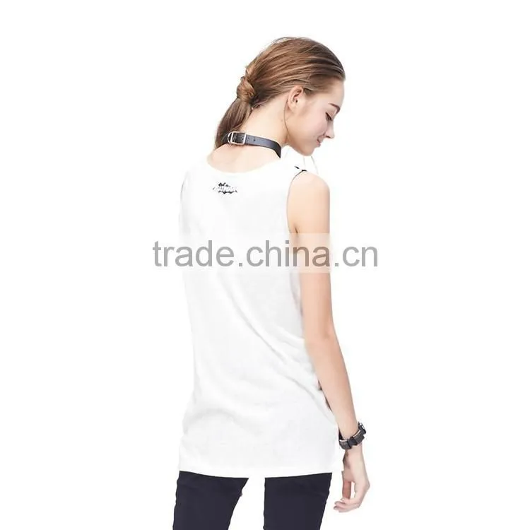 Design latest fashion women custom printed crop tops