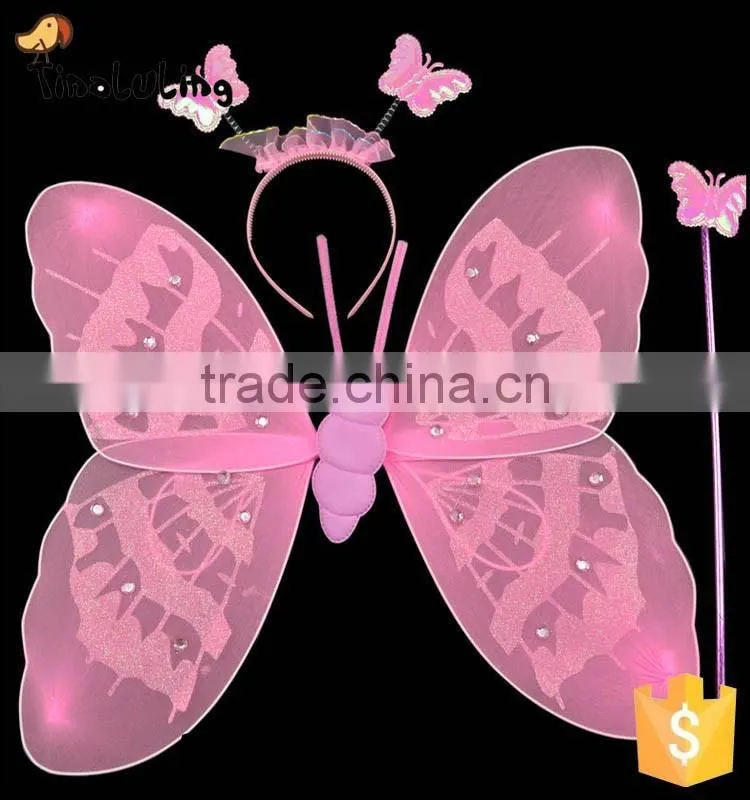 new arrival wholesale girls fairy wings cheap wing sets