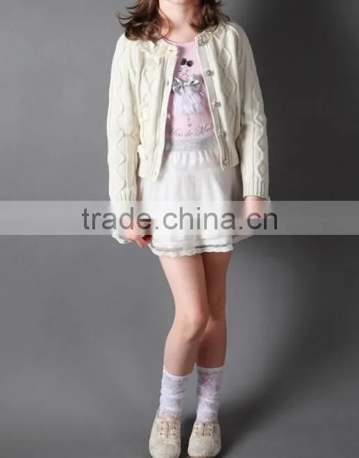 2014 girls latest sweaters winter children's clothing