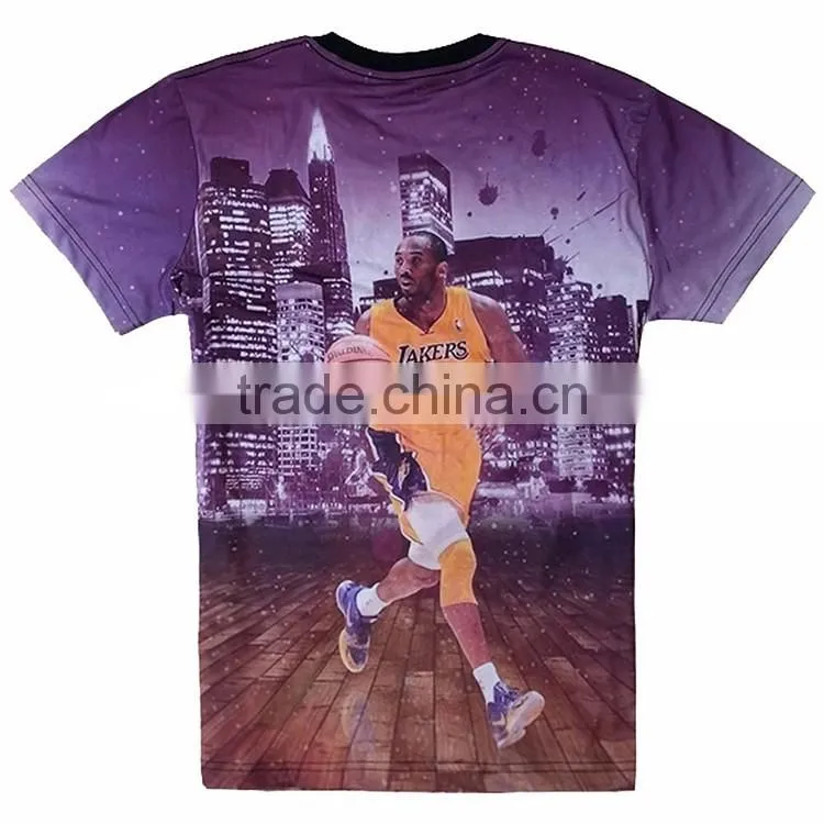 Custom Design Model Bulk 3D Pictures Man All Over Sublimation Printing T-shirt