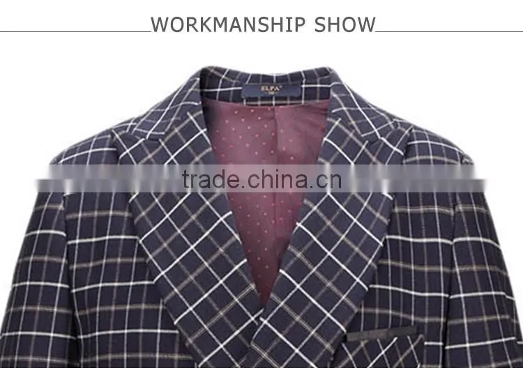ELPA formal fancy kids clothes boys plaid three pieces children clothes suit boys