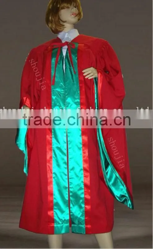 black elegant comfortable graduation robe design , 2014 new style graduation robe offered for graduates