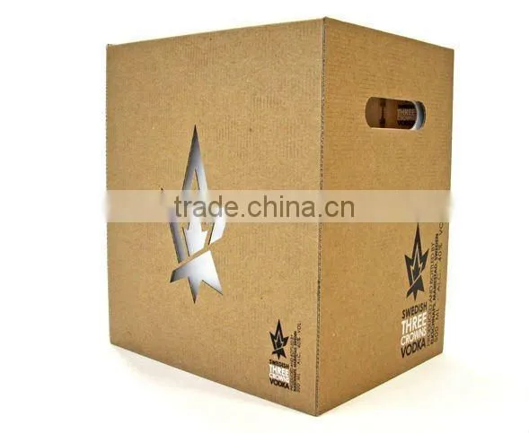 Vodka wine corrugated packaging carton