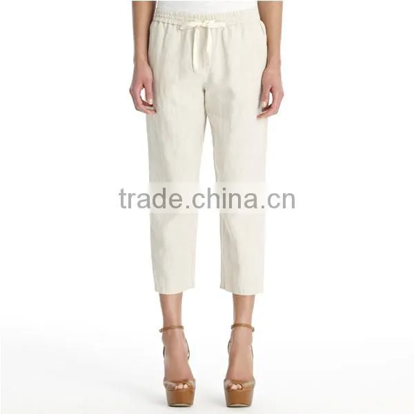 Casual ladies linen trousers
