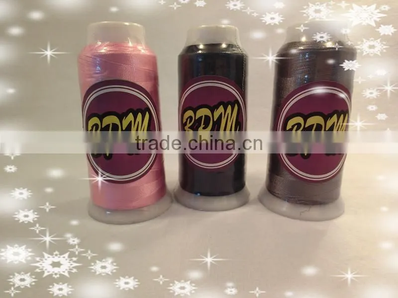 High quality dyed pattern polyester embroidery threads