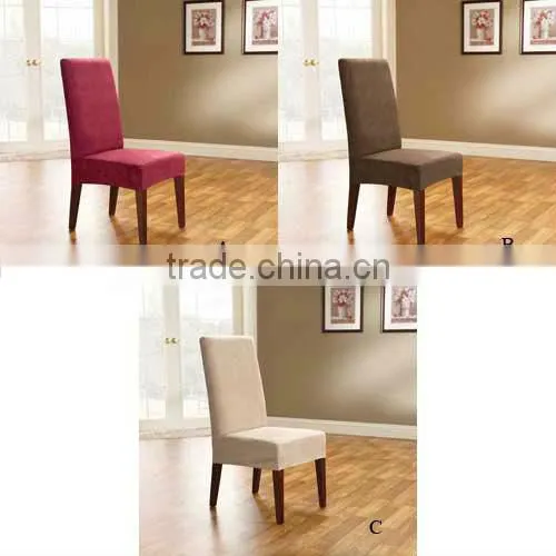 stretch suede dining room chair cover