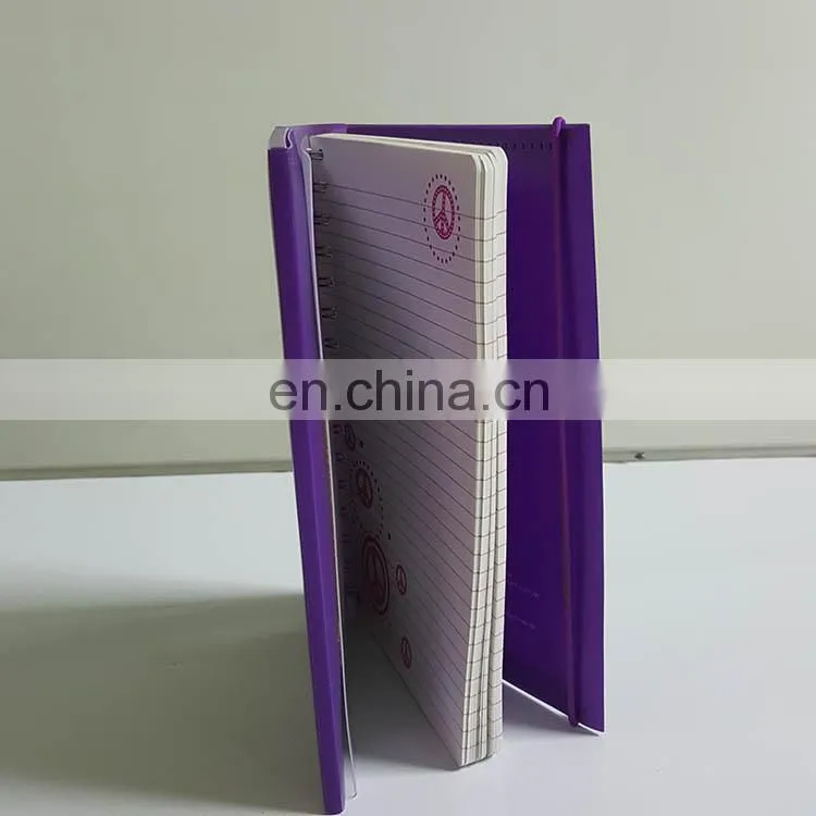 2017 alibaba China supplie hardcover school cute notebook custom diary printing with led light