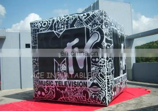 Inflatable square helium with full printed nylon out side