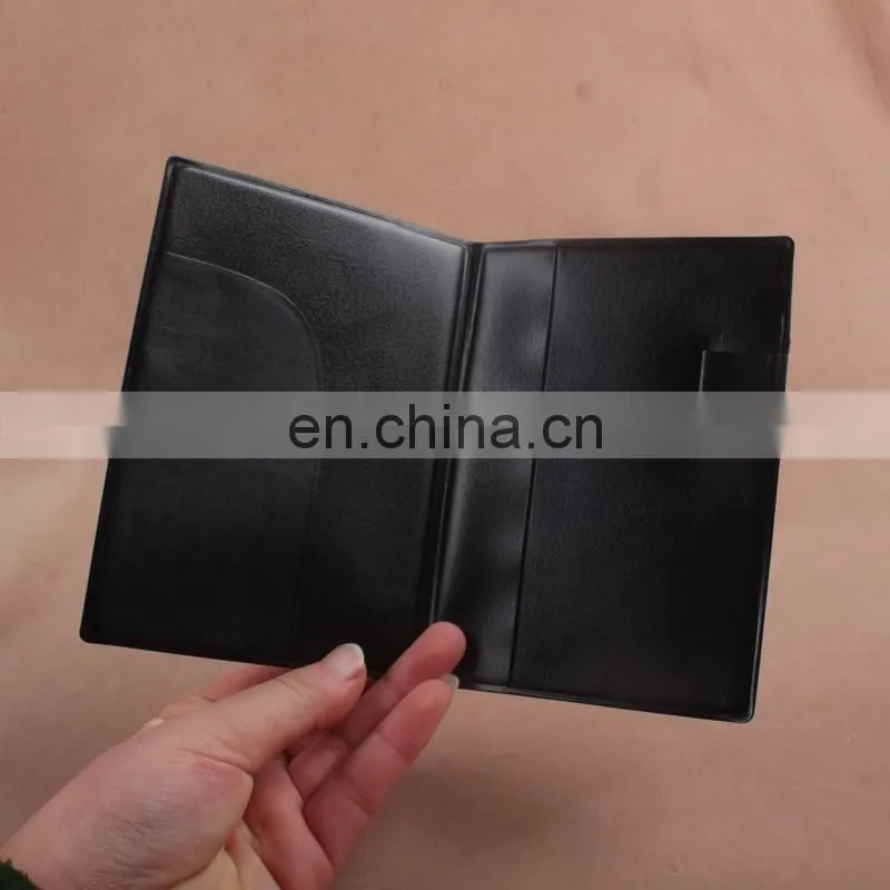 Custom full color print soft plastic pvc passport holder wallet with card holder