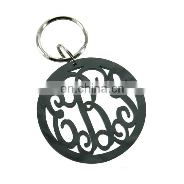 Wholesale Customized Acrylic Monogram Keychain