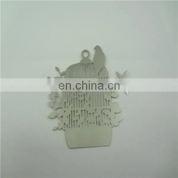 custom silver bird metal bookmark