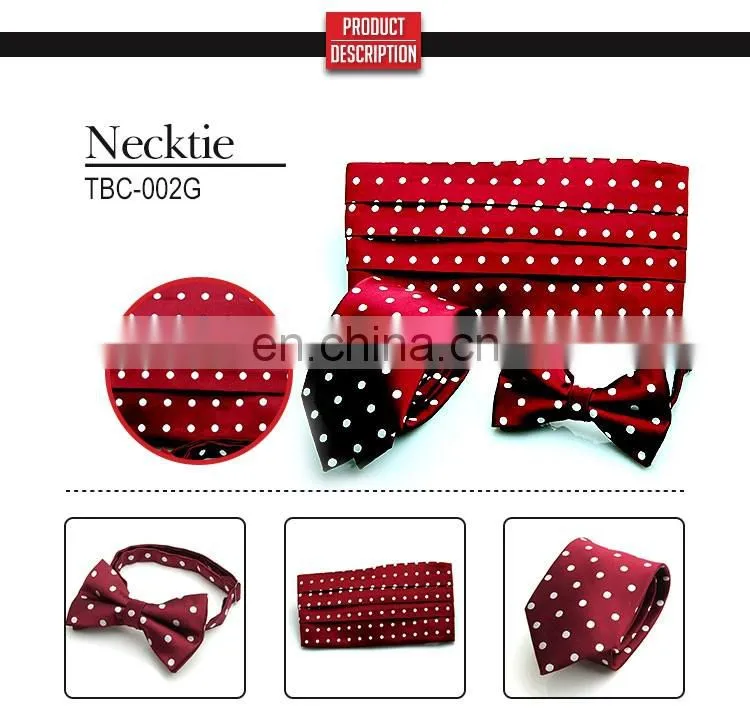 Unique design wholesale red necktie