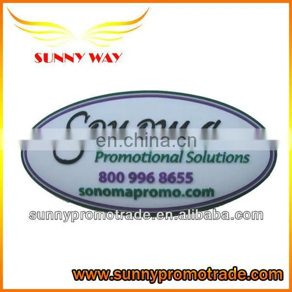 2015 high quality soft pvc trademark,new design trade mark for sale