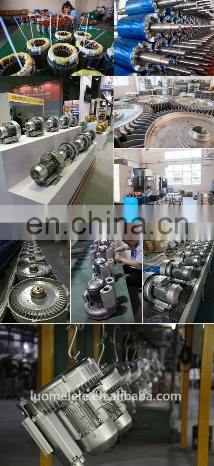 220V 380V electric suction air pump industrial vacuum cleaner motor