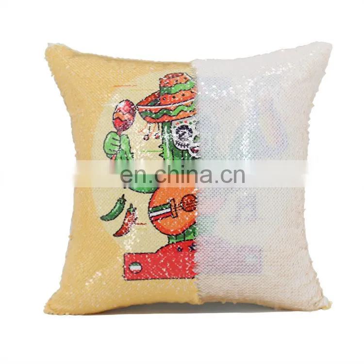 Fashion colorful sofa decorative sequin throw pillow cover