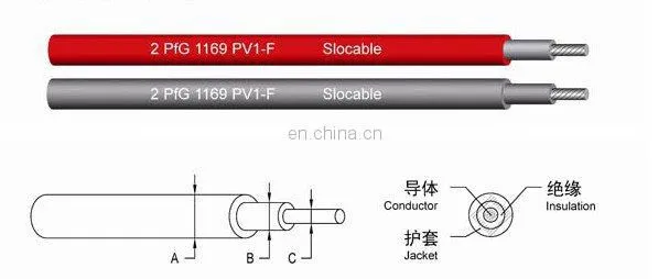 Slocable Solar Connector Cables UV Resistant DC PV Wire 4mm2
