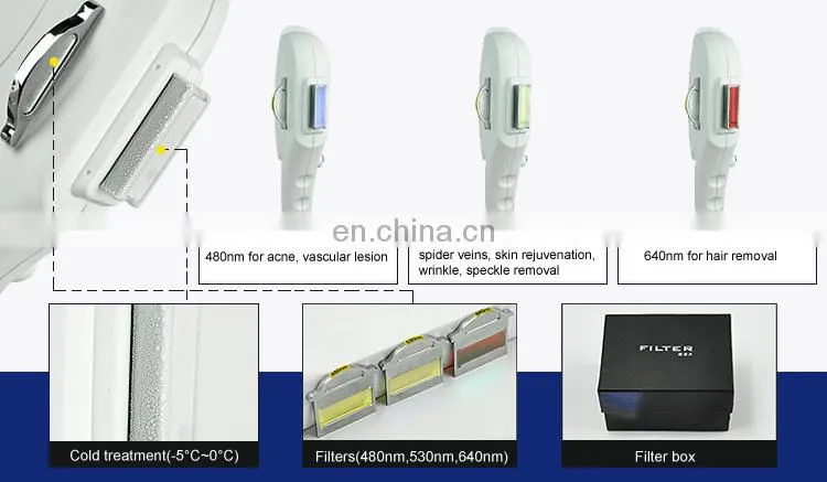 Salon use IPL hair removal elight opt depilador skin therapy machine painless