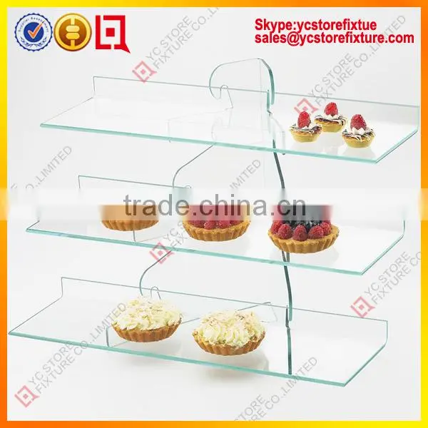 Acrylic cookie display case/cake display shelf