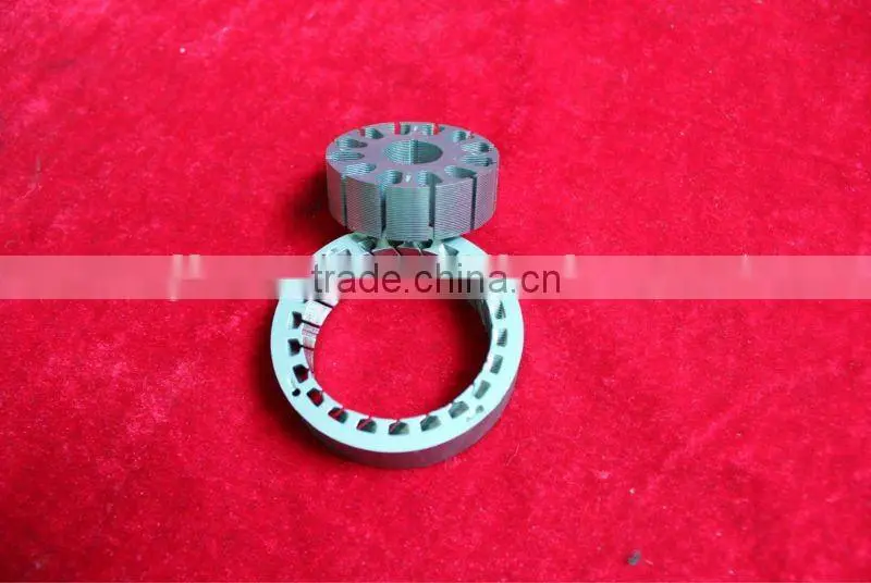 Brushless DC motor lamination core for stator and rotor