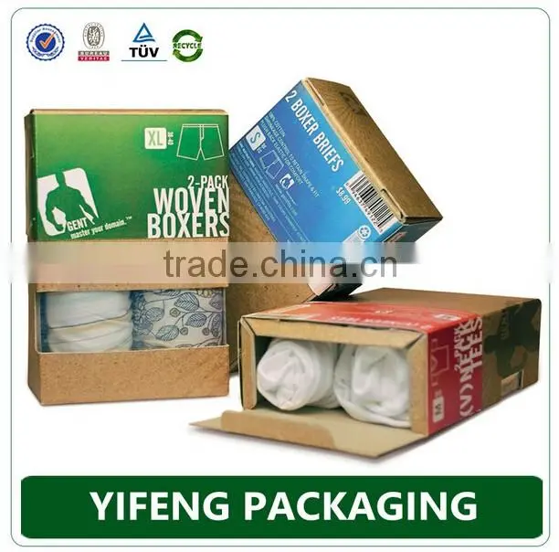 Custom Design Printed Men Underwear Packaging Boxes