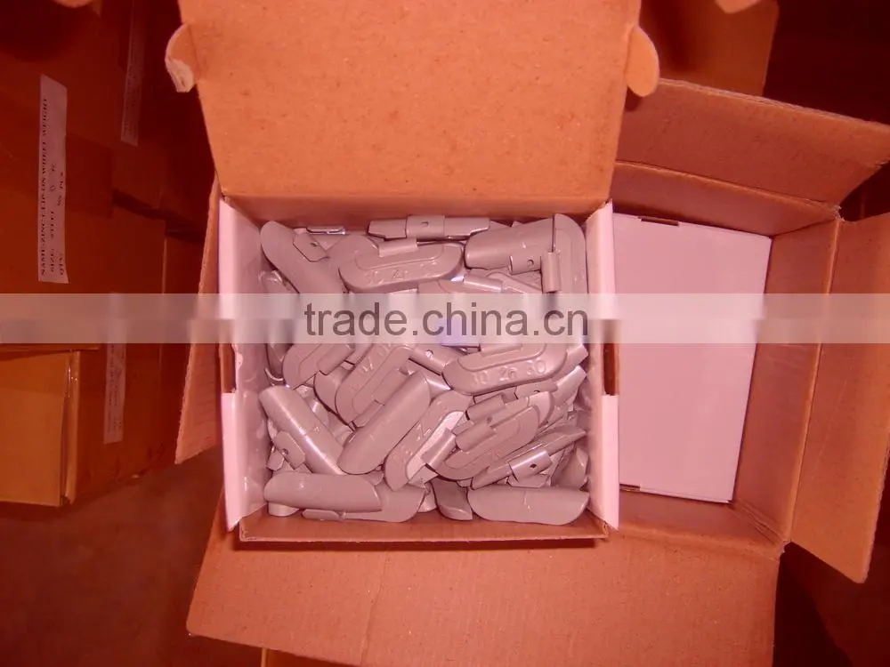competitive price clip-on Zinc fe adhesive wheel balance weight