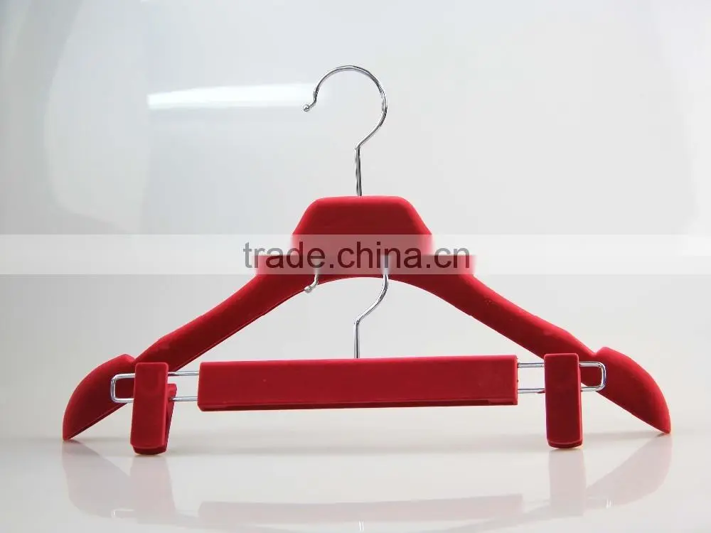 IMY-459 red velvet evening dress hanger for ladies
