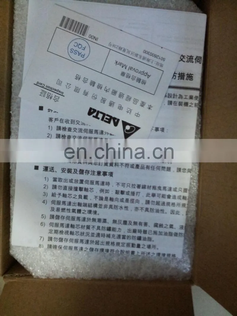 Delta AC Servo Motor ECMA-C20401FS VAC110 0.1KW 100W UL CE Genuine High Quality