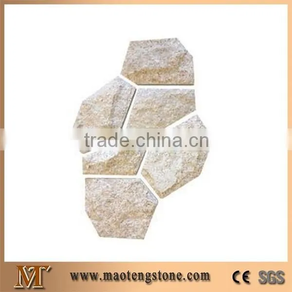 Natural Stone Granite Irregular Shape Flooring Design Stacked Ledge Stone