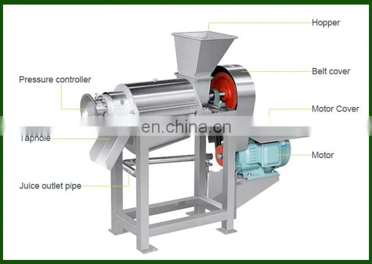 Factory Genyond Industrial Ginger Juicer Tomato Juice Extractor Fresh Fruit Pulp Machine screw juice pressing extraction machine