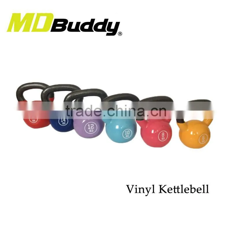 Gym equipment custom vinyl kettlebell set
