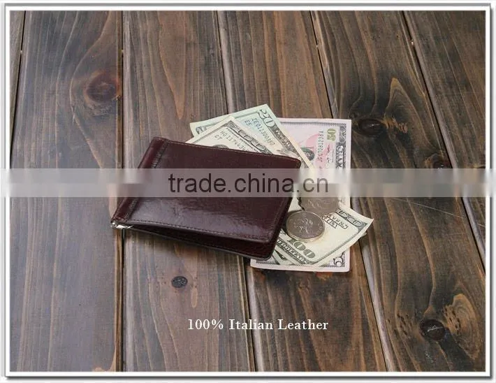 2013 new style Leather Money Clip with factory directly sale price and free smaple shipping for Leather money clip