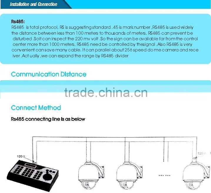 Low Cost 3 axises joystick PTZ controller keyboard. Support Pelco-P/D protocol;1200bps;2400bps,4800bp