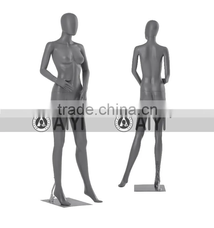 glossy colored big breast female mannequin realistic