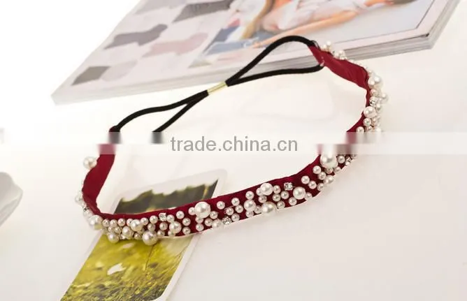 wedding bridal crystal pearl wedding headband