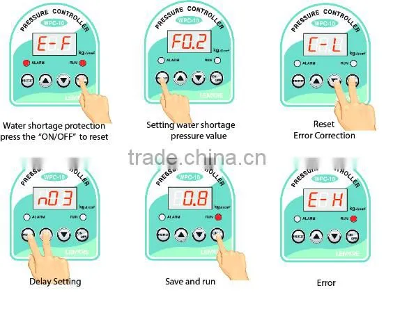 WPC-10 10 bar,G1/2,220V water pump pressure controller