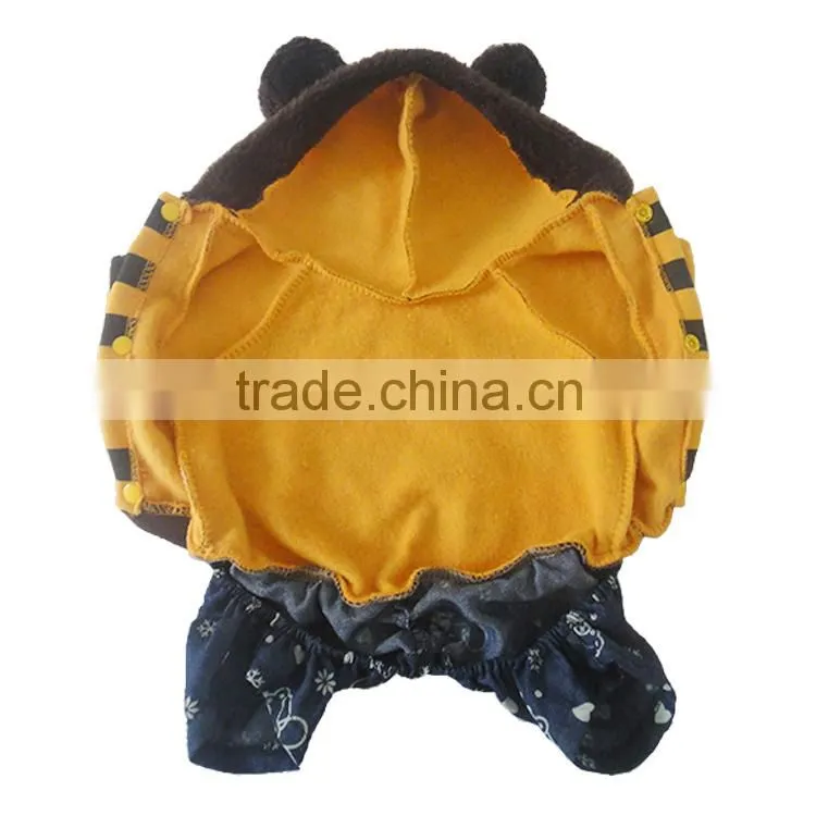 Wholesale Fashional Printed Bear Pattern Dog Clothes
