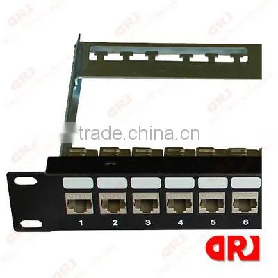 Shenzhen DRJ Cat6 24 Ports STP Patch Panel with modular jack