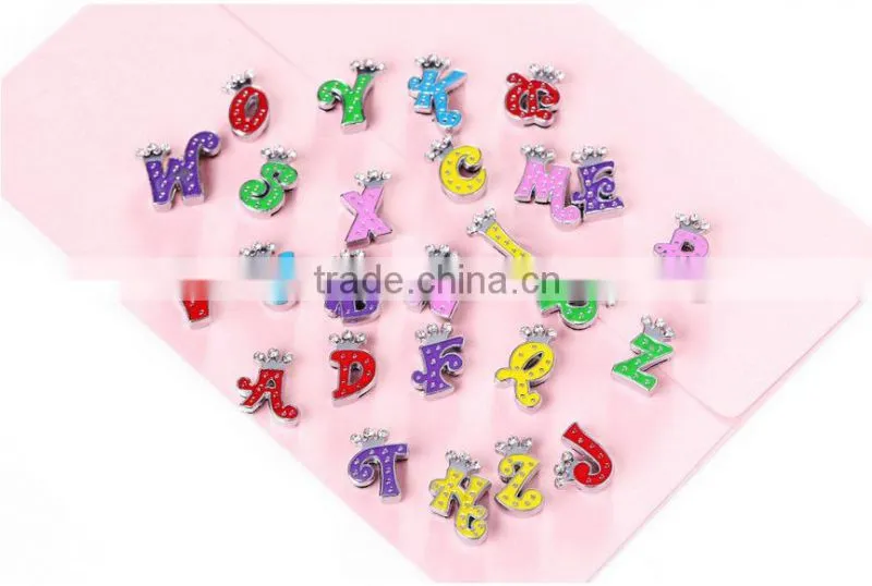 Zinc Alloy Cartoon Enamel Slide Charm 8mm inner Width Wholesale