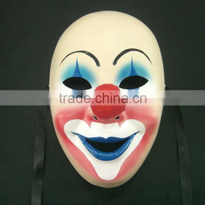 Comedy Joker Masque Big Nose Blue Mouse Hand Painted For Party